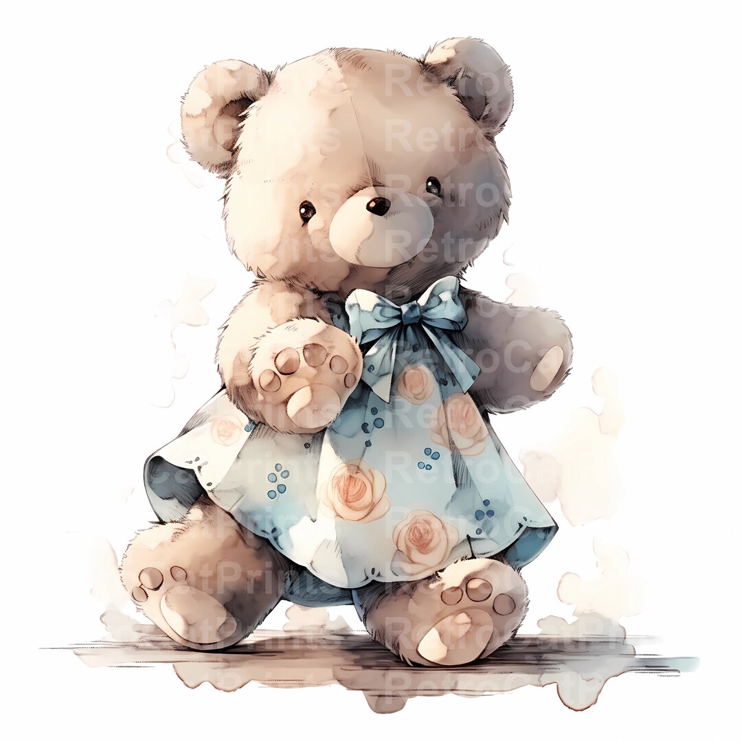 Teddy Bear Clipart 10 High Quality Jpgs Digital Download