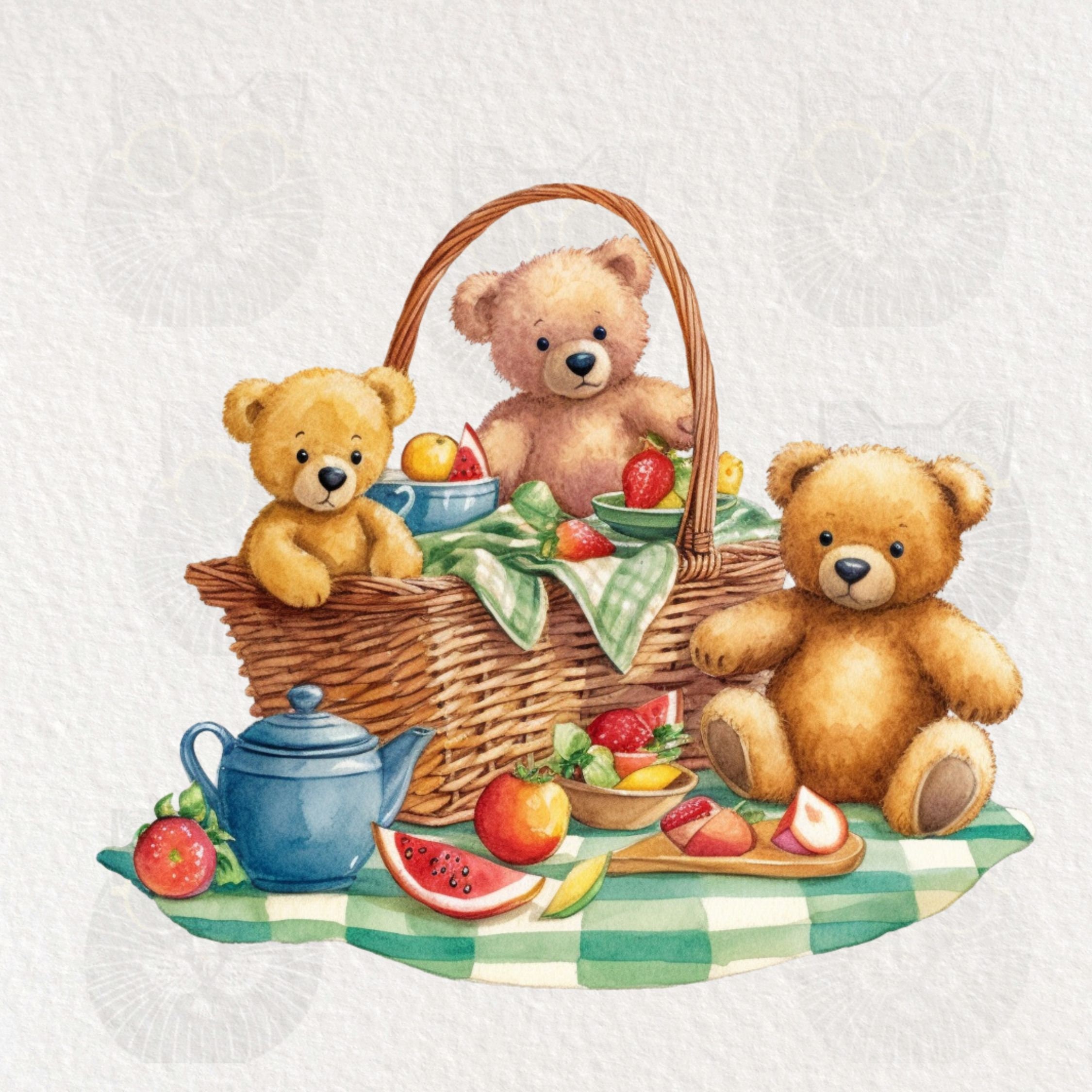 10 Teddy Bear Picnic Clipart Teddy Bears Picnic PNG High - Etsy Australia