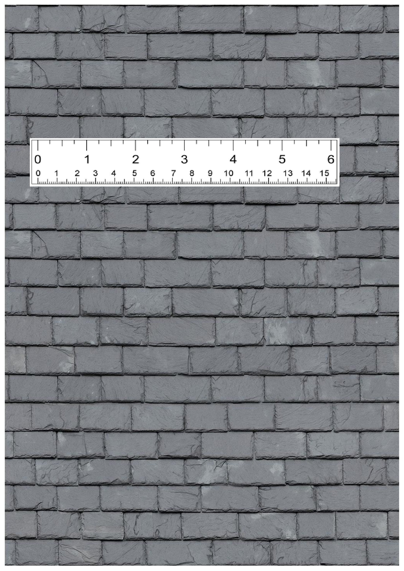 Slate Pattern Printable 1/12 1/24 Dollhouse Miniature Gray Slate Roof Tiles Seamless - DIGITAL ...