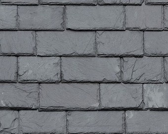 1/12 1/24 Dollhouse Miniature Gray Slate Roof Tiles Seamless - DIGITAL Printable Instant Download - A4 Printable Sheet