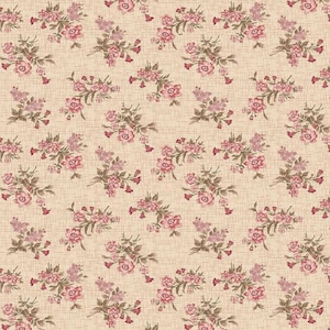 1/6 1/12 1/24 1/48 Miniature Dollhouse Classic Retro Red Pink Floral Pattern Wallpapers Seamless DIGITAL Printable Instant Download