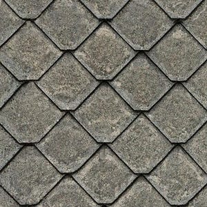 Vintage Asphalt Shingles 1/12 1/24 Scale Miniature Slate Gray Asphalt Roof Tiles Printable Sheets | Digital Seamless