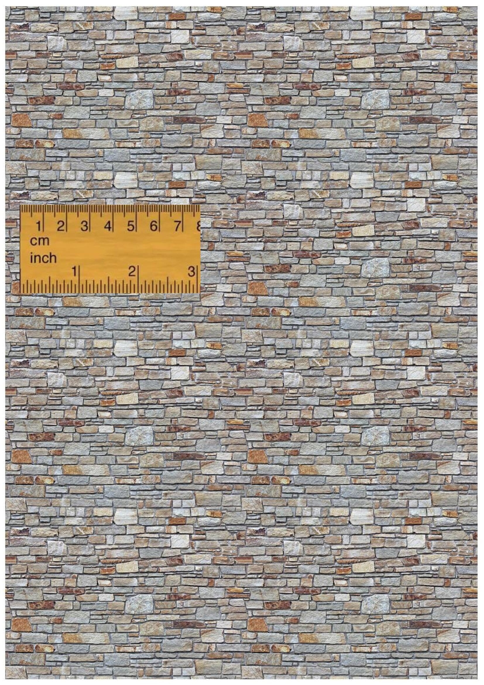 1/12 1/24 Dollhouse Miniature Stone Wall Tiles Cladding DIGITAL ...