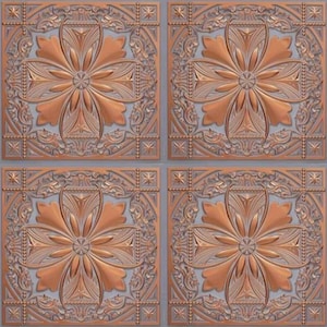 1/6 1/12 1/24 1/48 Miniature Copper Floral & Baroque Patterns Ceiling Seamless - DIGITAL Printable Instant Download