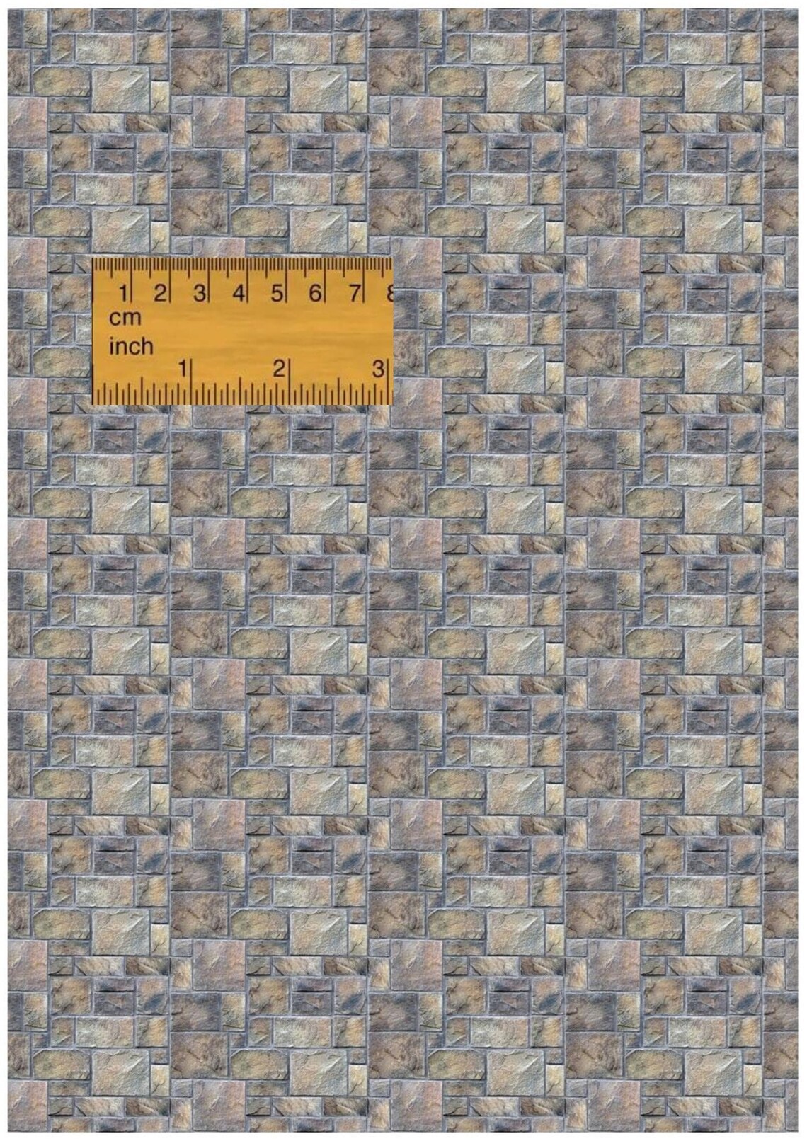 1/6 1/12 1/24 1/48 Dollhouse Matt Mixed Size Stone Wall Tiles Cladding ...