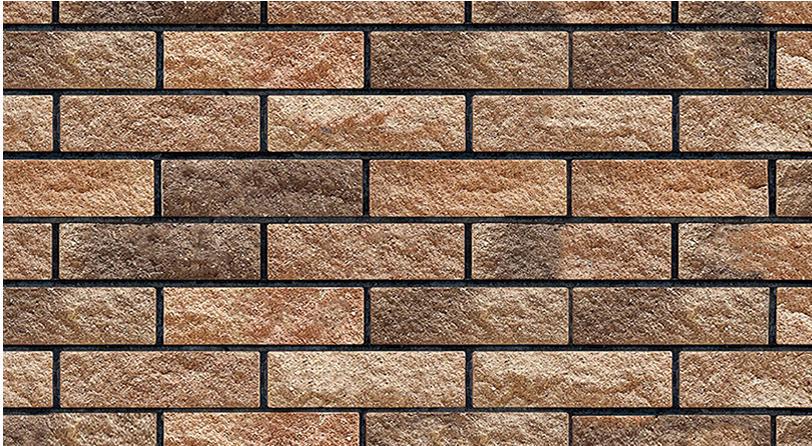 6th 12th 24th Scale Miniature Wall Cladding Covering Brown Tones Stones ...