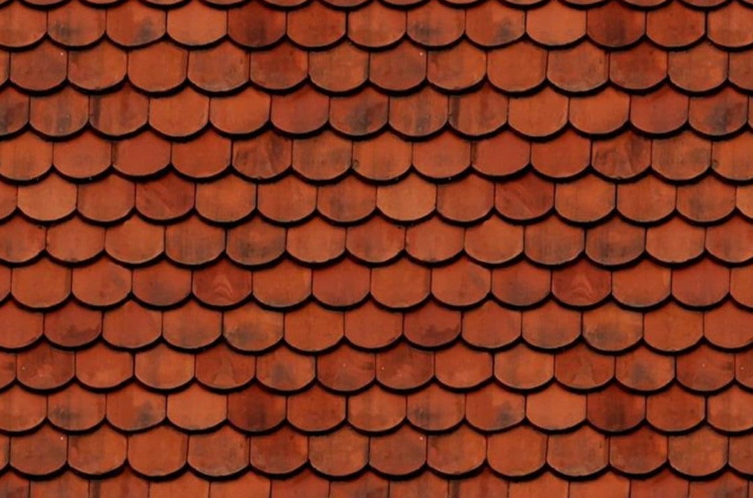 1/12 Dollhouse Dollhouse Miniature Red Clay Roof Tile DIGITAL Printable ...