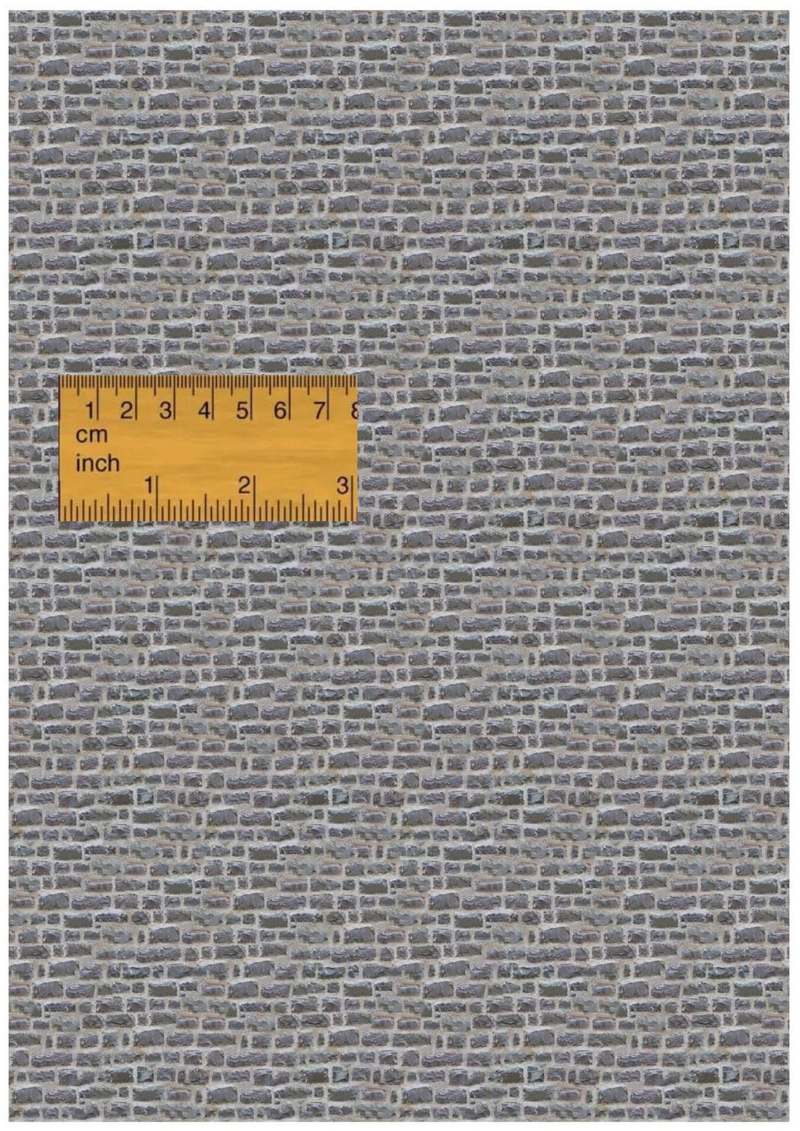 Dollhouse Plastered Gray Stone Wall Tiles Cladding Covering 1/6 1/12 1/ ...