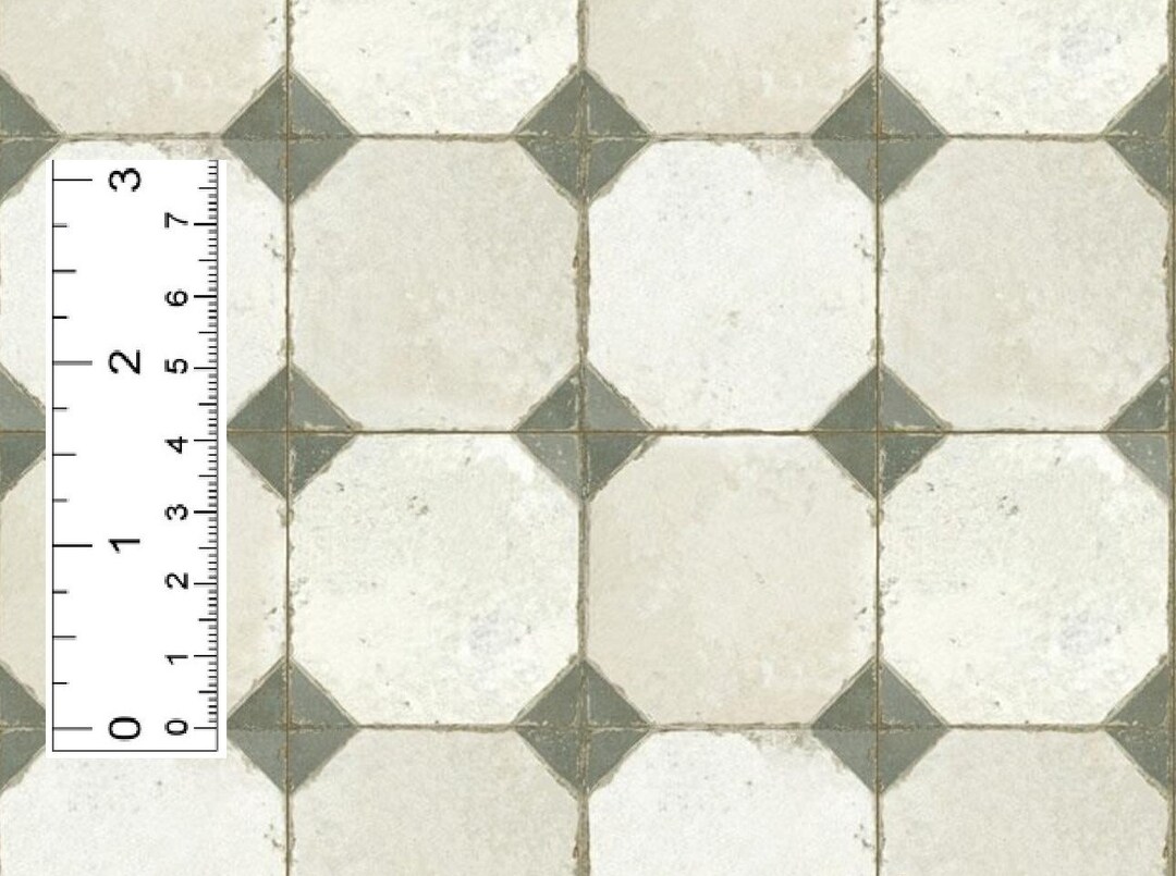 1/6 1/12 1/24 1/48 Dollhouse Vintage Old Sage Green Ceramic Tiles ...