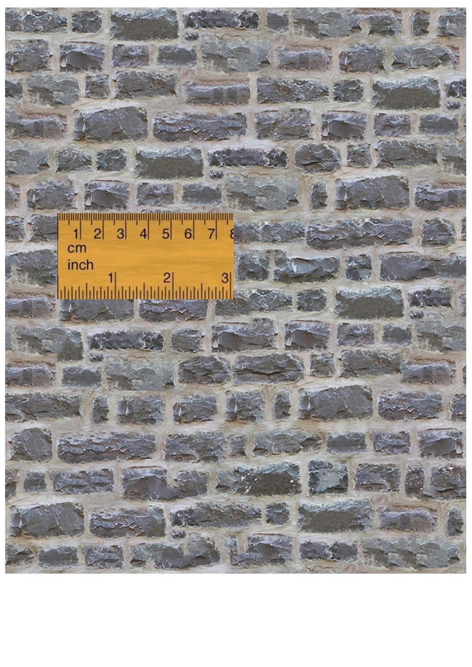 Dollhouse Plastered Gray Stone Wall Tiles Cladding Covering 1/6 1/12 1/ ...
