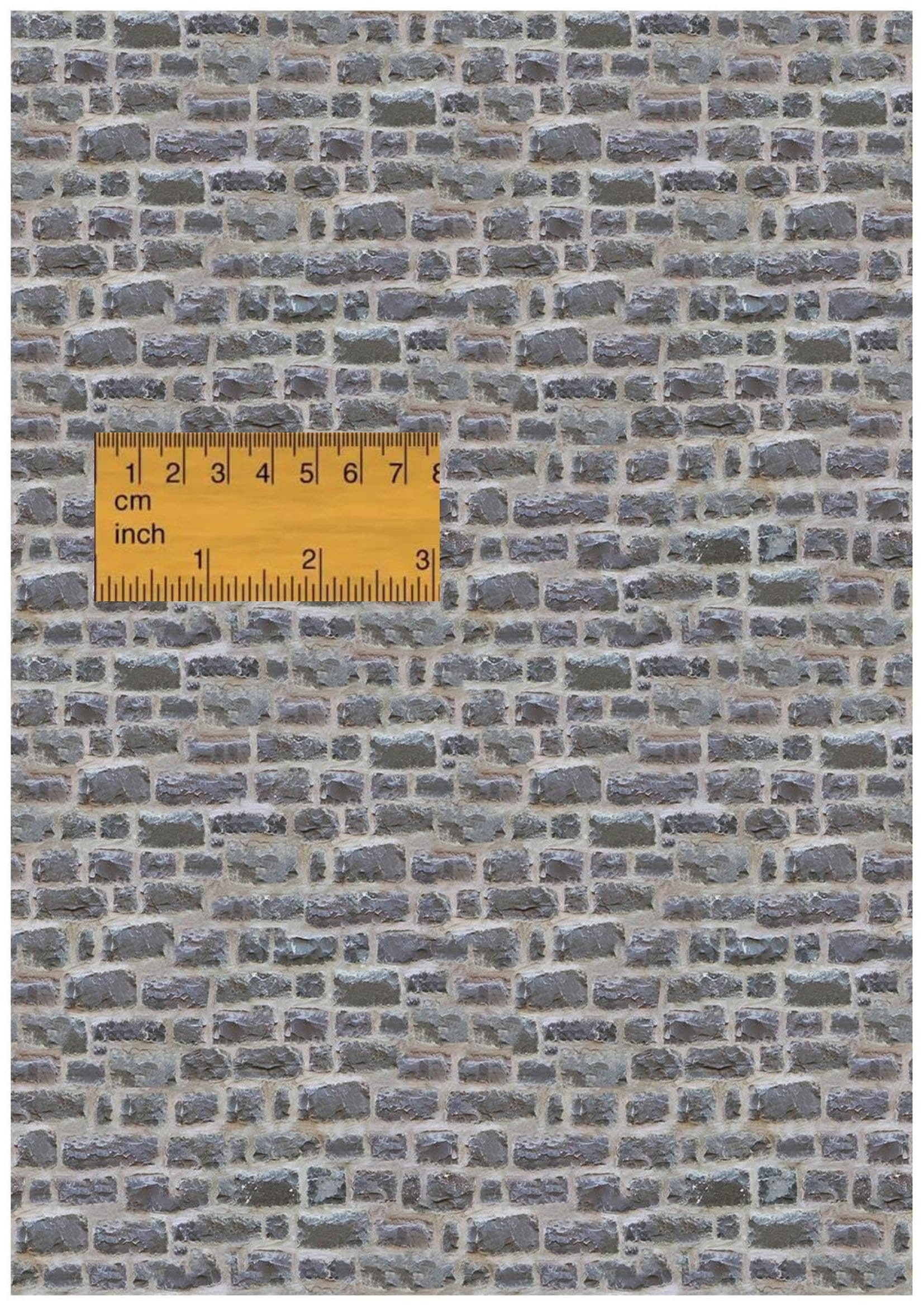 Dollhouse Plastered Gray Stone Wall Tiles Cladding Covering 1/6 1/12 1/ ...