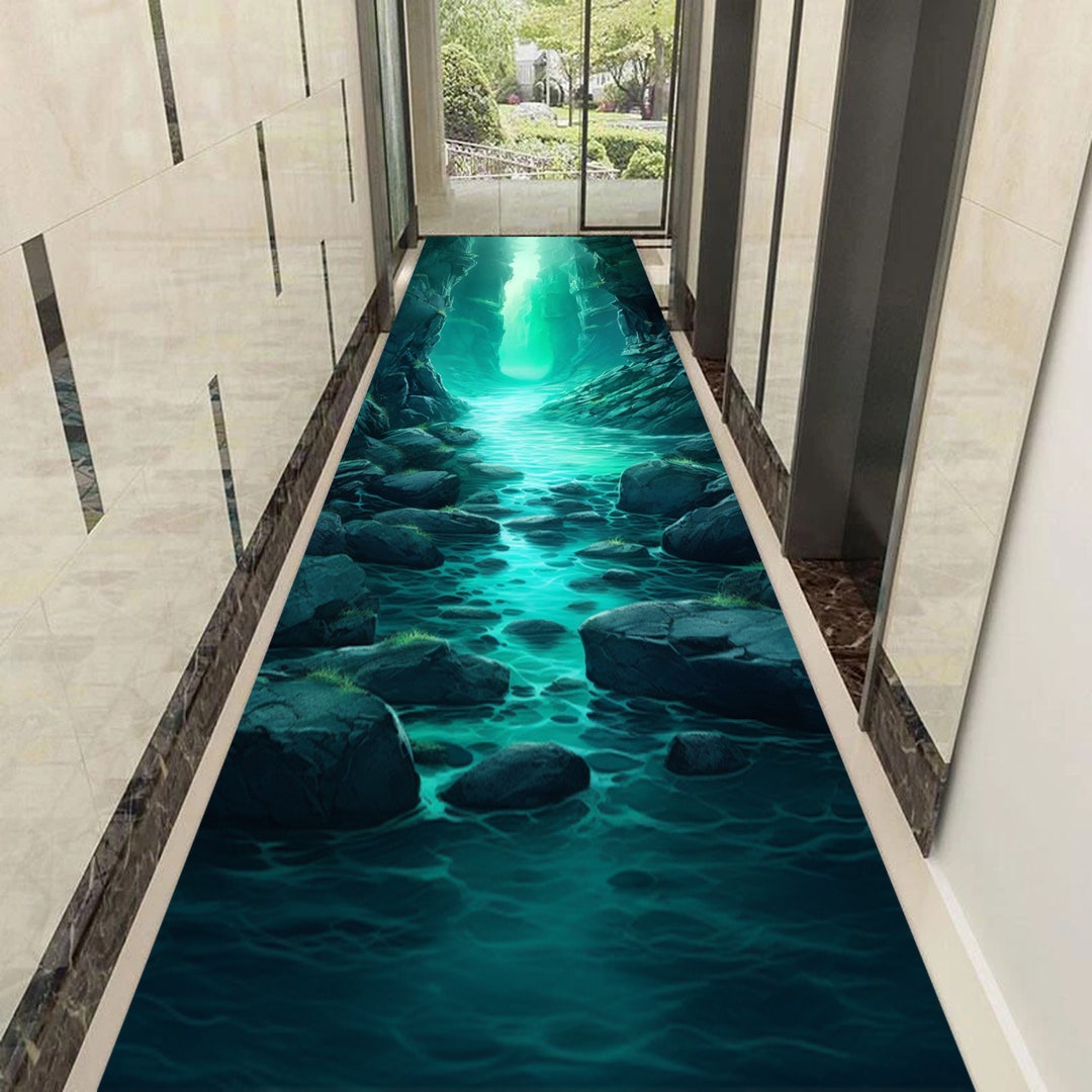 3D Look Nature Runner, 3D Runner, Illusion Runner, 3D Rug, 3D Carpet ...