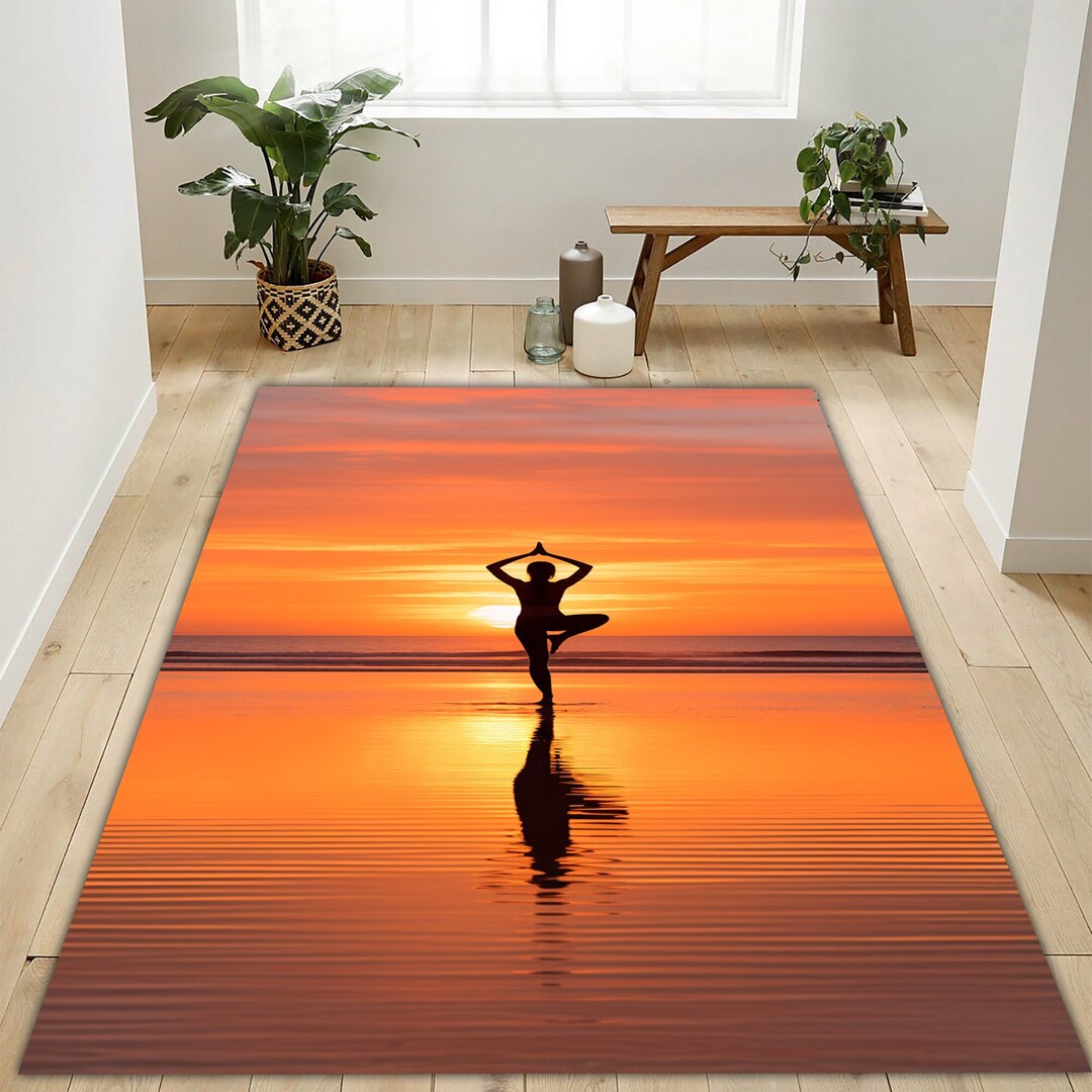 Sun Salutation Rug Yoga Rug Yoga Pose Rug Yoga Asana Rug Etsy