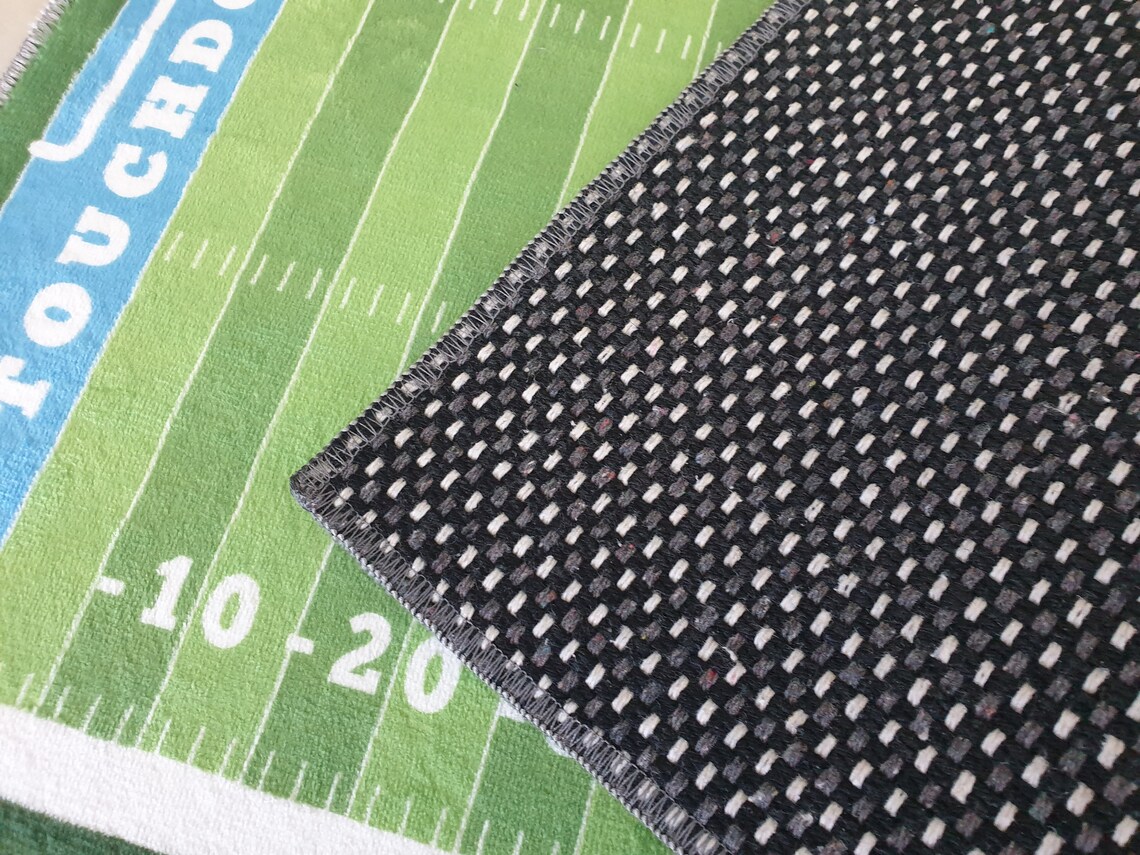 American Football Field Rug Football Rug Football Field Rug - Etsy