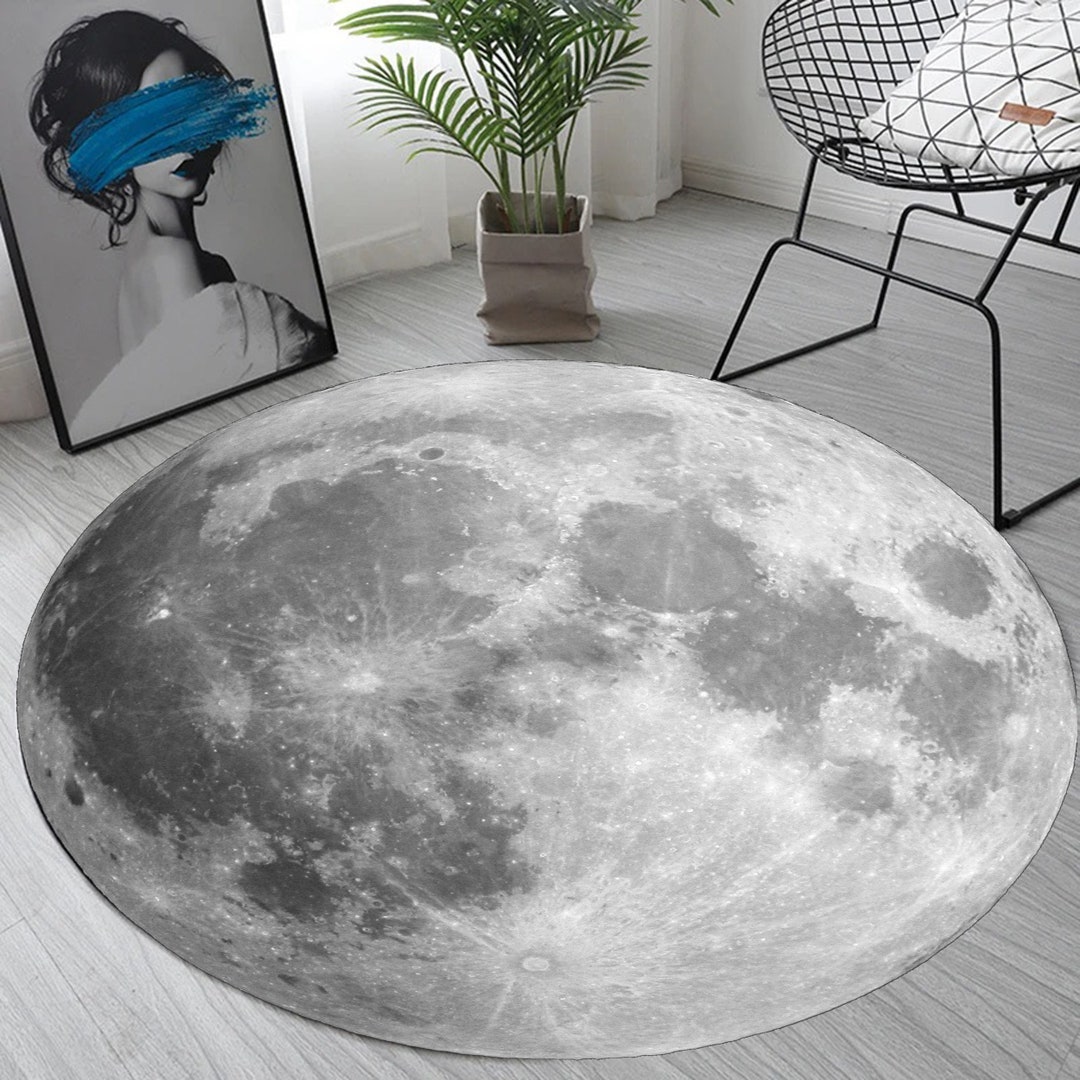Impressive Moon Rug, Moon Area Rug, Moon Rug, Kids Room Rug, Moon Rug