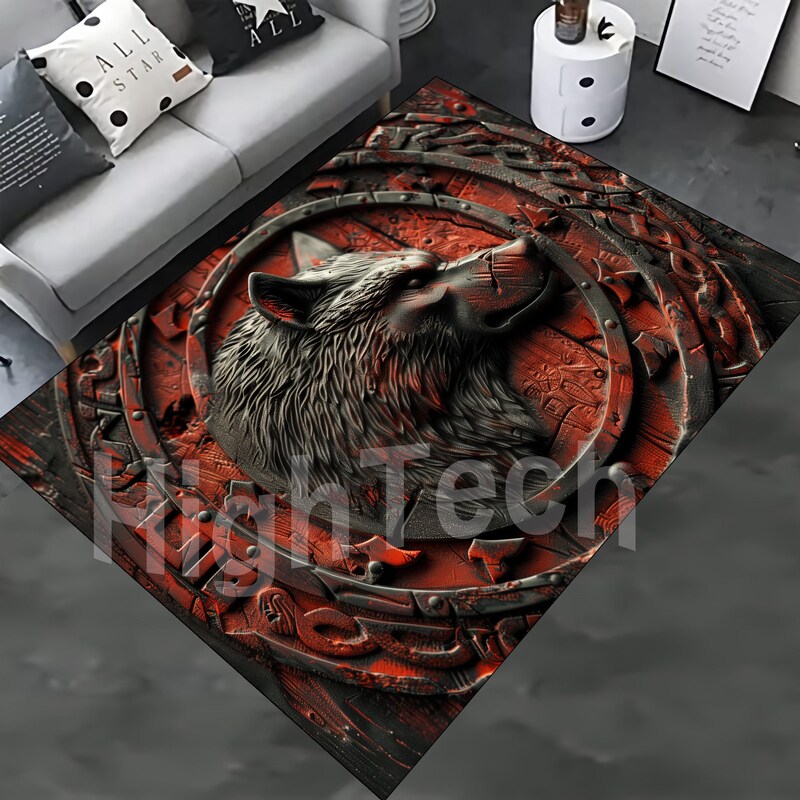 Wolf Rugs - Etsy