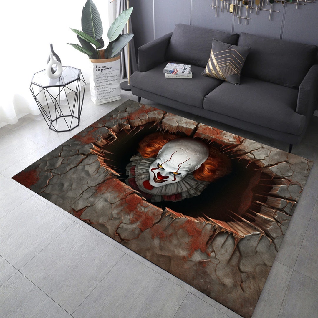 3D Scary Vortex Rug, Illusion Rug, Halloween Rug, Vortex Rug, Scary