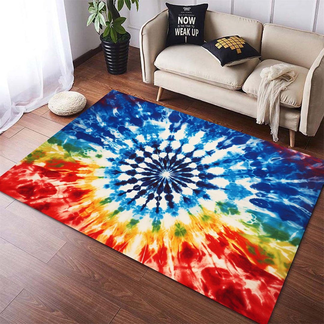 Tie Dye Art Rug, Tie Dye Rug, Tie Dye Pattern Rug, Tie Dye Art Texture