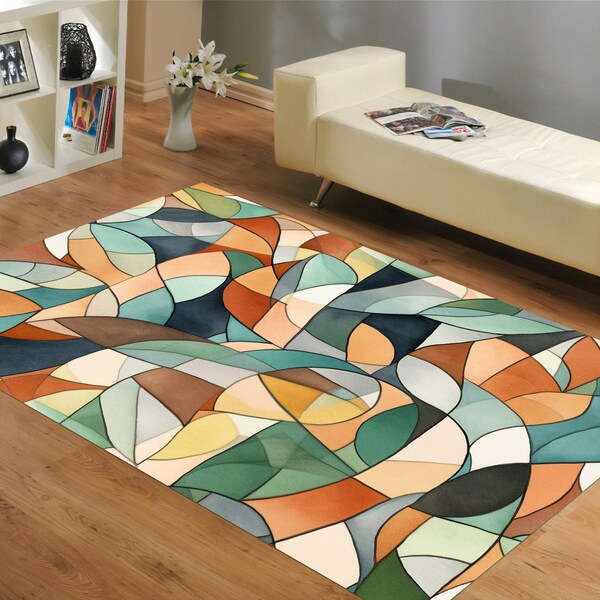 Mid Century Rug Pattern Mid Century Rug - Etsy
