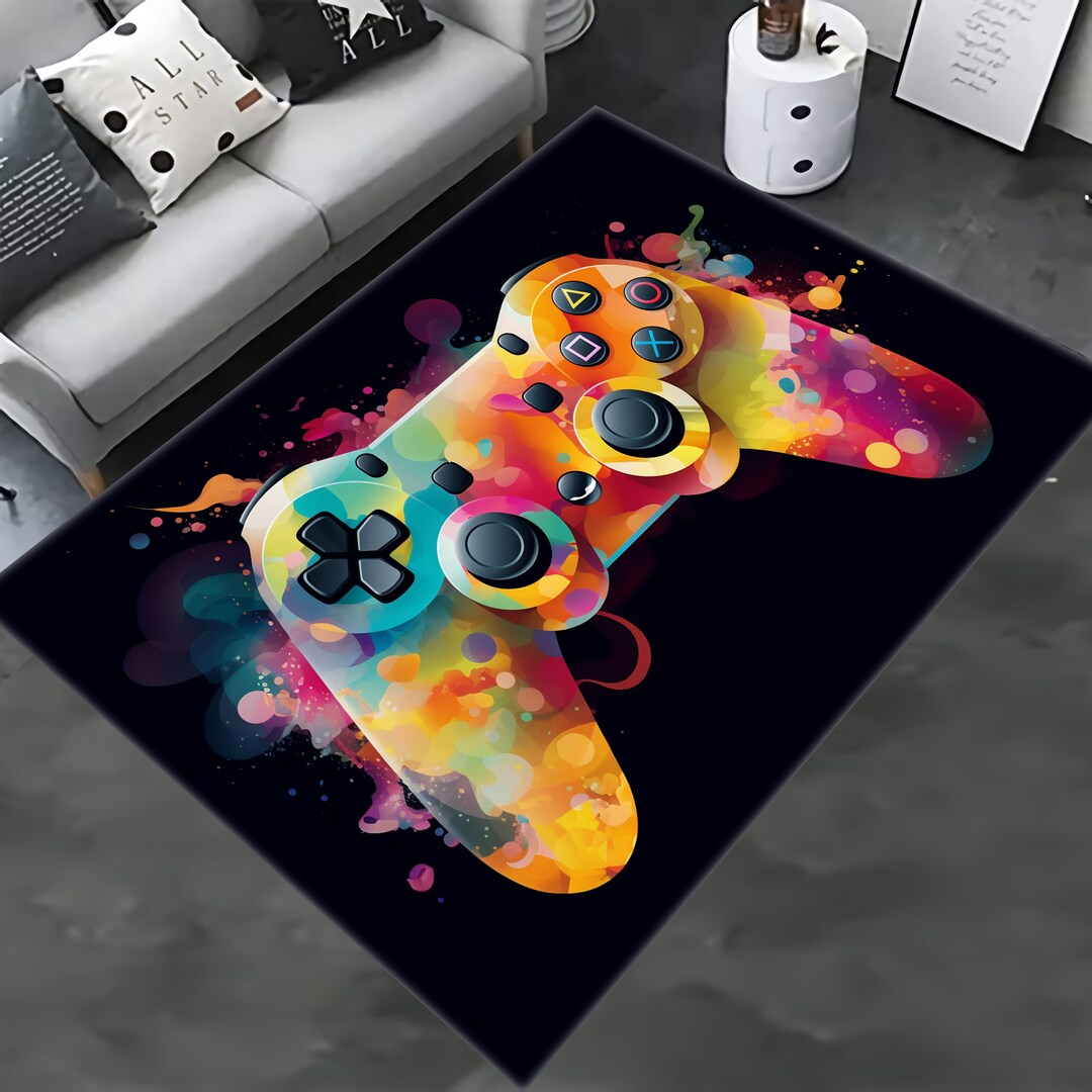 Joystick Rug Gamer Rug Controller Rug Gift for Gamer Game Etsy
