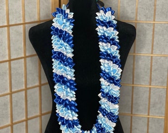 Blue Ombré Spiral Lei