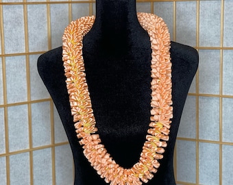 Orange/Yellow Plumeria Lei