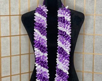 Purple Ombré Spiral Lei