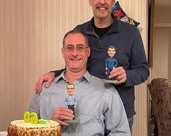 Custom men's bobblehead doll, Personalized Brother bobbleheads, Unique Surprise gift for family member, husband/boyfriend/Father bobbehead