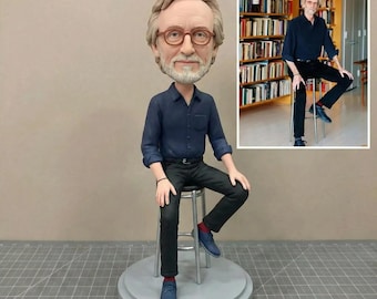 Custom bobblehead for professor, Custom 3D statue from photo, personalized gift for the professor/teacher, husband/father bobblehead doll