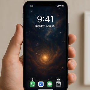 Celestial Galaxy Phone Wallpaper • Abstract Cosmic Art • iPhone, Android, iPad Lock Screen Download • Spiritual Galaxy Background