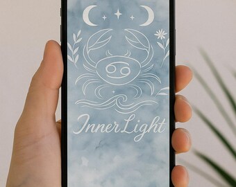Cancer Zodiac Wallpaper - Inner Light Spiritual iPhone Android iPad Background