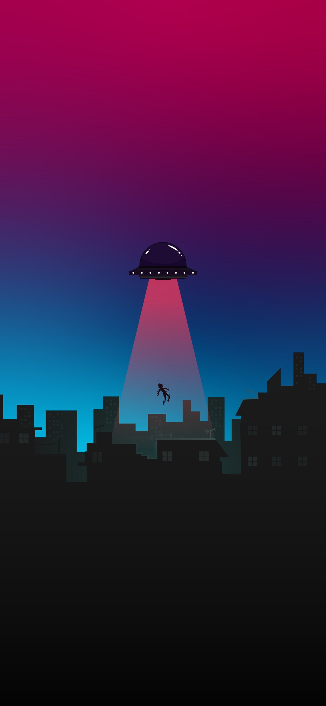 UFO Abduction Wallpaper 4K L Phone Wallpaper Digital Landscape Download