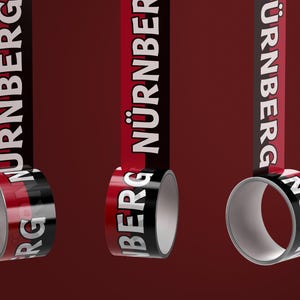 Nürnberg Klebeband/ Fußball Fanartikel/ PVC-Klebebandrolle - neu - 50 mm x 60 m - wetterfest
