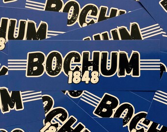 100x Bochum Sticker/ Fußball Aufkleber 1848/ Ultras/ Ruhrpott/ Fanartikel/ PVC/ 14,8x5,0cm