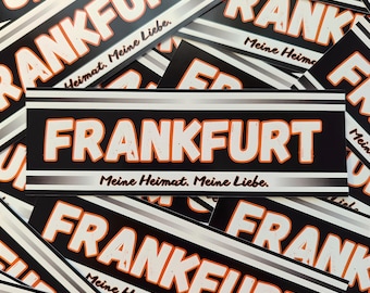 100x Frankfurt stickers/ ice hockey / home stickers / fan articles / 100-400 pieces / 14.8 x 5.0 cm