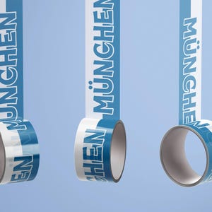 München Klebeband/ Fanartikel Fußball/ PVC-Klebebandrolle - neu - 50 mm x 60 m - wetterfest