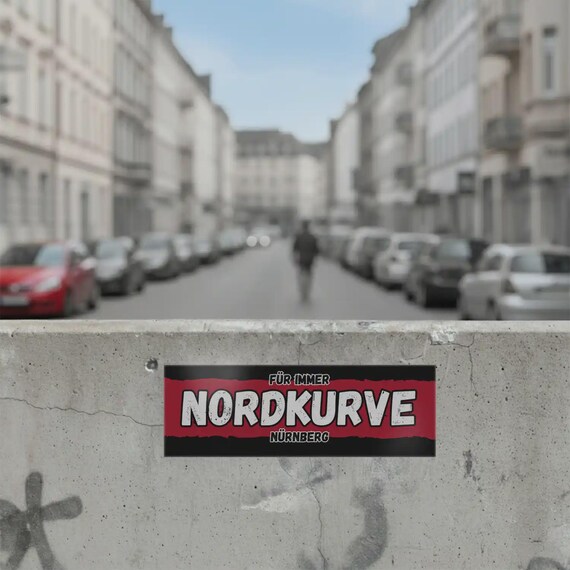 Fan-Kultur Xperience 100x Nürnberg Sticker – Wetterfest, 14,8x5,0 Cm, Für Fans