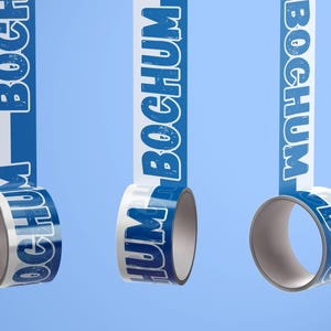Bochum Klebeband/ Fußball Fanartikel/ PVC-Klebebandrolle - neu - 50 mm x 60 m - wetterfest