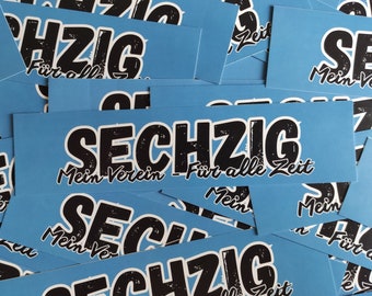 100x München Sticker/ Fußball Aufkleber/ Sechzig Ultras/ Fanartikel/ 100-400 Stk./ PVC/ 148x35mm