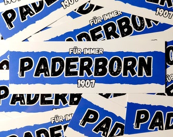 100x Paderborn Sticker/ Fußball Aufkleber 1907/ Ultras/ Fanartikel/ 100-400 Stk./ PVC/ 14,8x5,0 cm