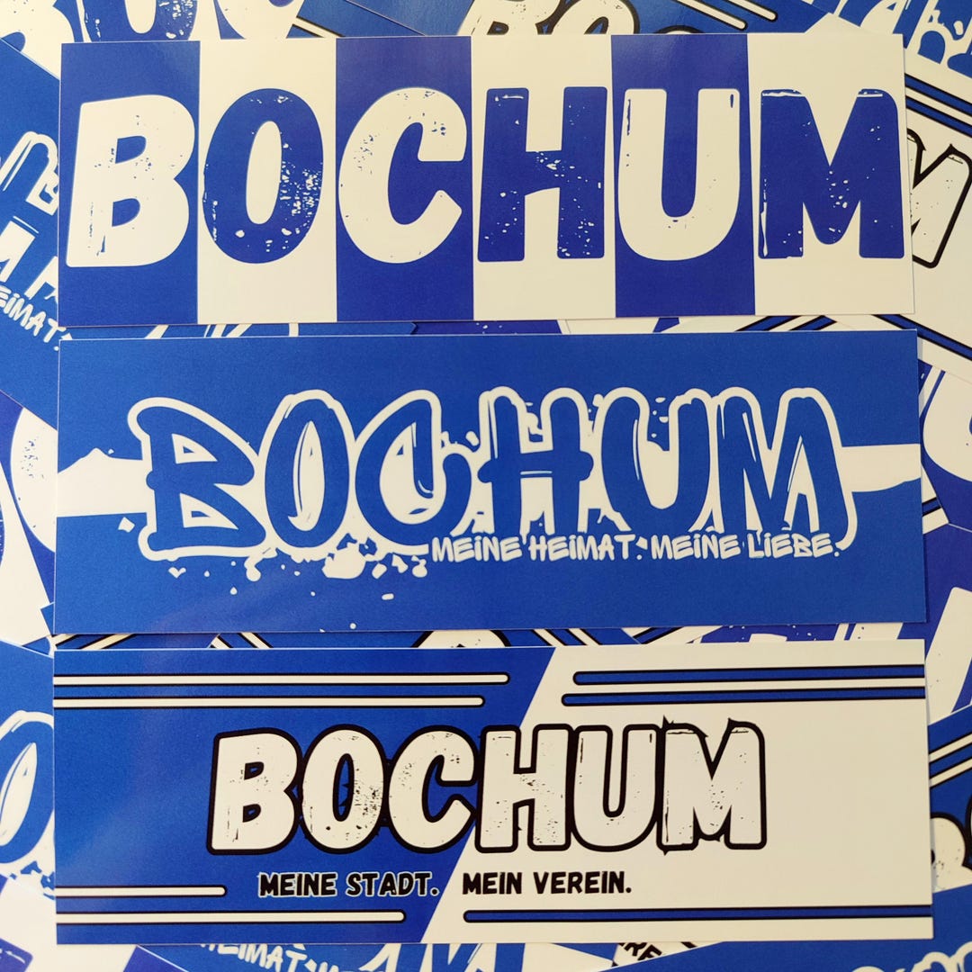 300x Bochum Stickers/ Sticker Mix/ Football Fan Articles/ X - Main Image