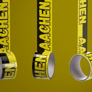 Aachen Klebeband/ Fußball Fanartikel/ PVC-Klebebandrolle - neu - 50 mm x 60 m - wetterfest