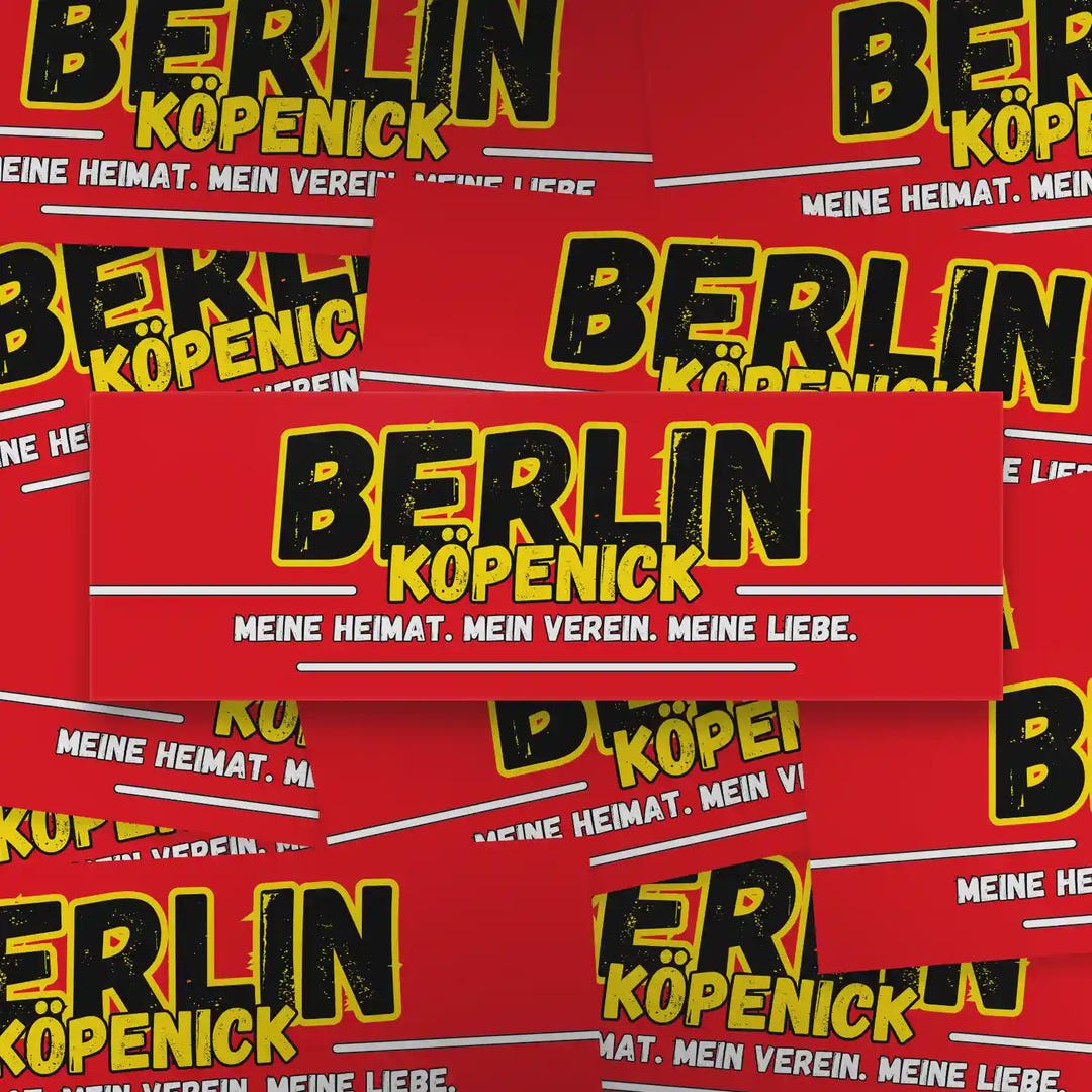 100x Berlin Stickers/ Stickers 'köpenick' #1/ Football Fan Articles ...