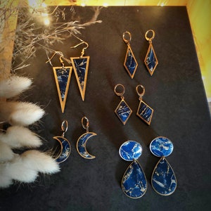 Midnight blue earrings