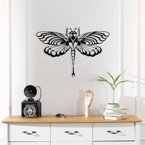 Metal Dragonfly Wall Art: Indoor Outdoor Garden Decor