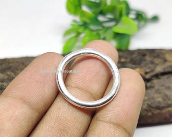 Handmade 3mm Band 925 Sterling Silver Band Ring: Chunky Fidget Stacking Jewelry