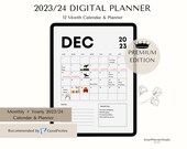 Digital Planner, 2023 2024 Calendar, GoodNotes Planner, Daily Planner, iPad Planner, Android Planner, Notability Planner, Planner