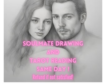 Soulmate Drawing and Tarot Reading, Soulmate Reading, Same Hour, Psychic Drawing, Love Reading, Draw My Twin Flame, Detailed Tarot Reading