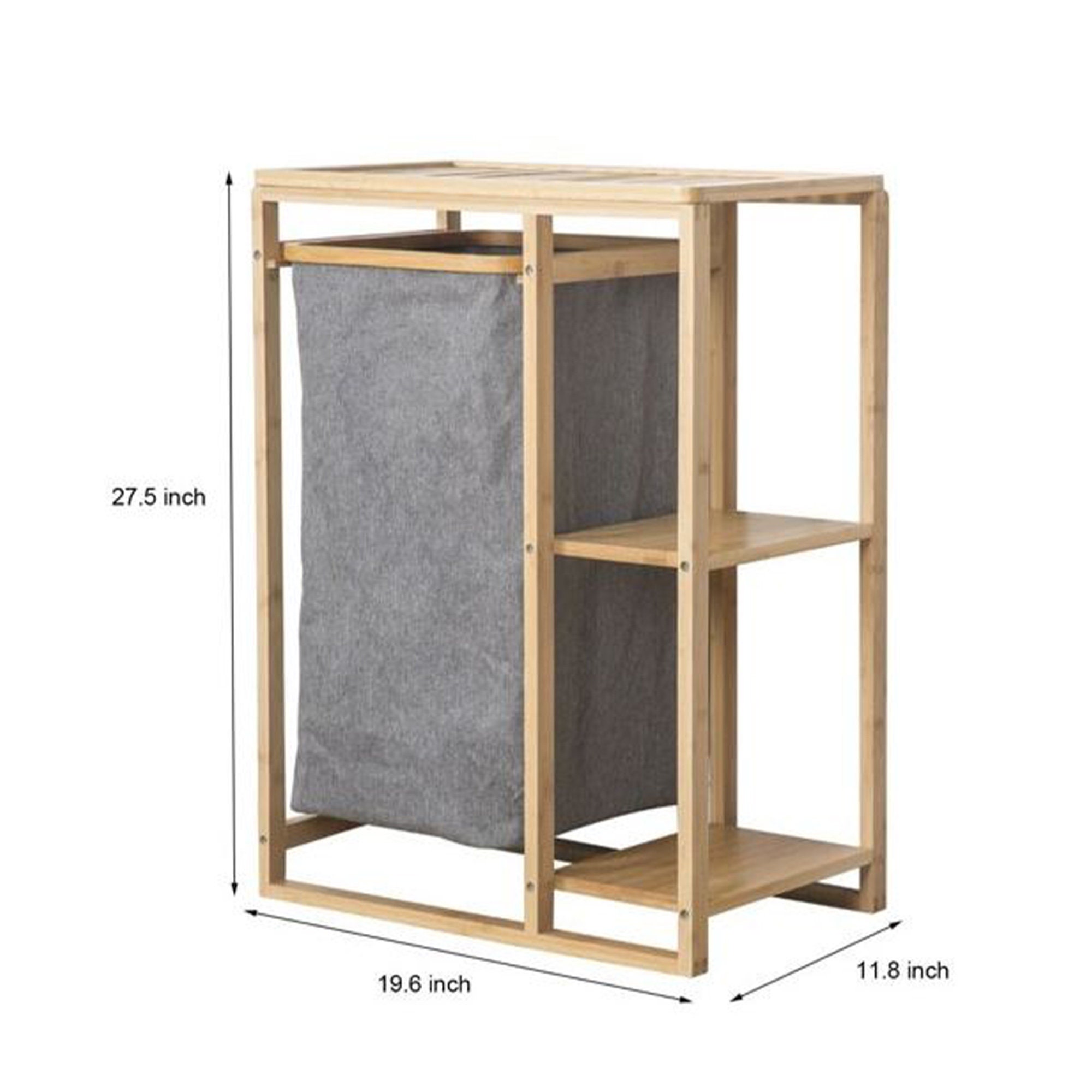 Laundry Basket Stand Laundry Hamper Fabric Basket With Wooden Etsy