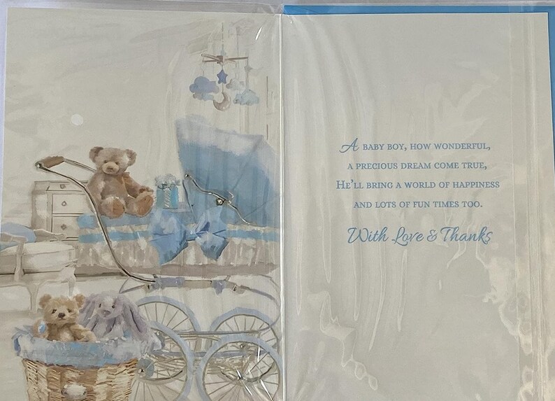 Birth Grandson Card, Loving Wishes on the Birth of Our